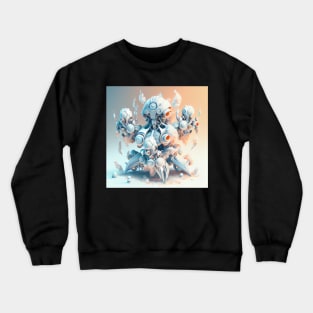 Fire Ice Nano Robot Crewneck Sweatshirt